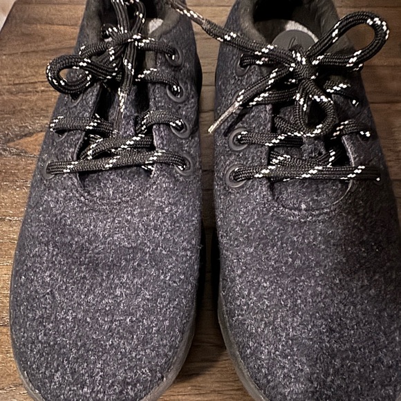 Allbirds Wool Runner Mizzles WRM Black Gray Wool Running Sneakers Womens 8 - Picture 2 of 5